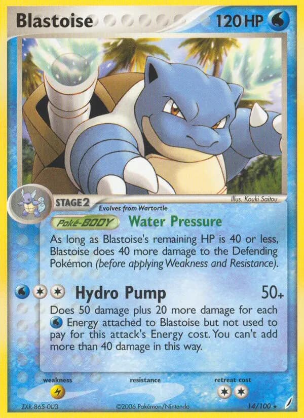 Blastoise — Crystal Guardians 14 Pokémon card