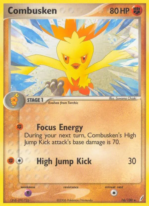 Combusken — Crystal Guardians 16 Pokémon card