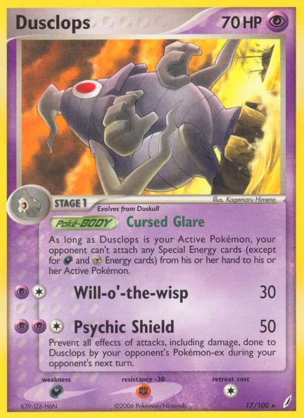 Dusclops — Crystal Guardians 17 Pokémon card