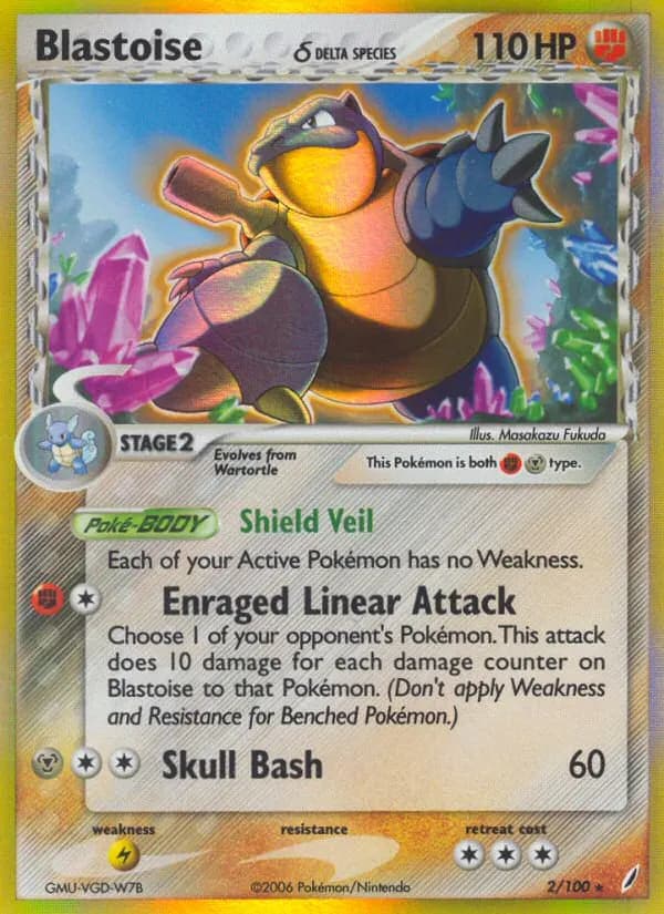 Blastoise δ — Crystal Guardians 2 Pokémon card