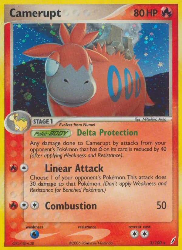 Camerupt — EX Crystal Guardians 3 German Pokémon card