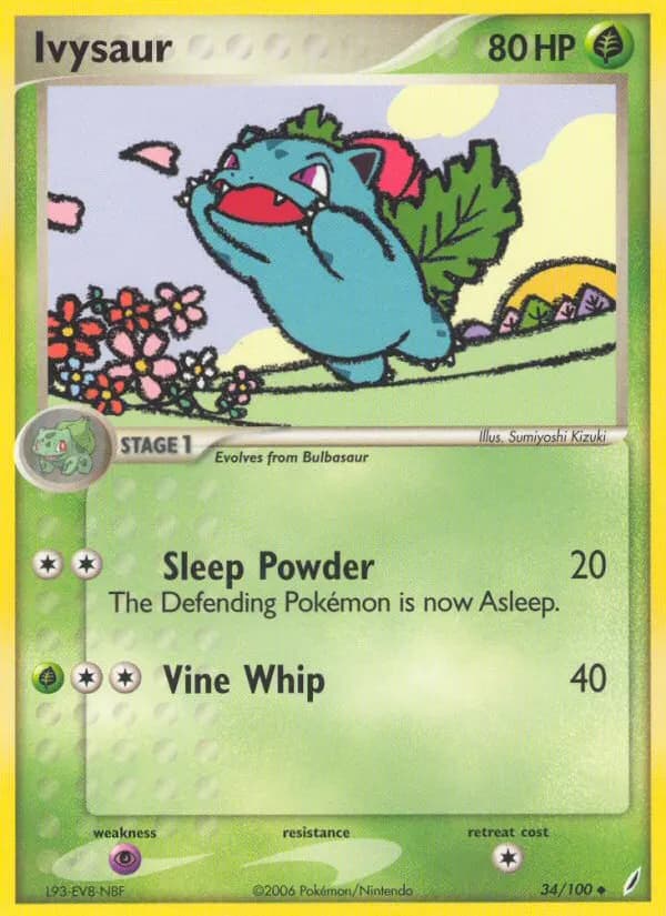 Ivysaur — Crystal Guardians 34 Pokémon card