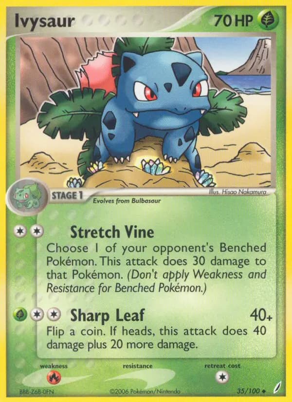 Ivysaur — Crystal Guardians 35 Pokémon card