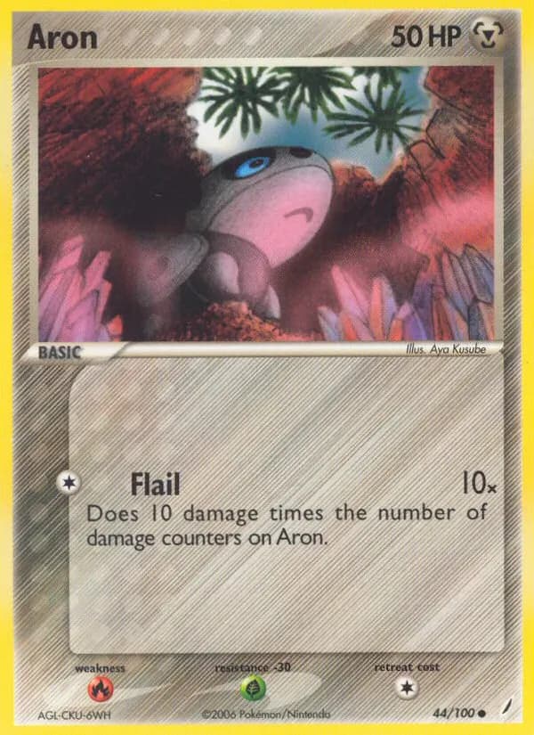 Aron — Crystal Guardians 44 Pokémon card