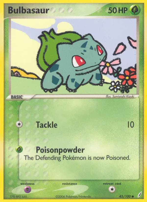 Bulbasaur — Crystal Guardians 45 Pokémon card