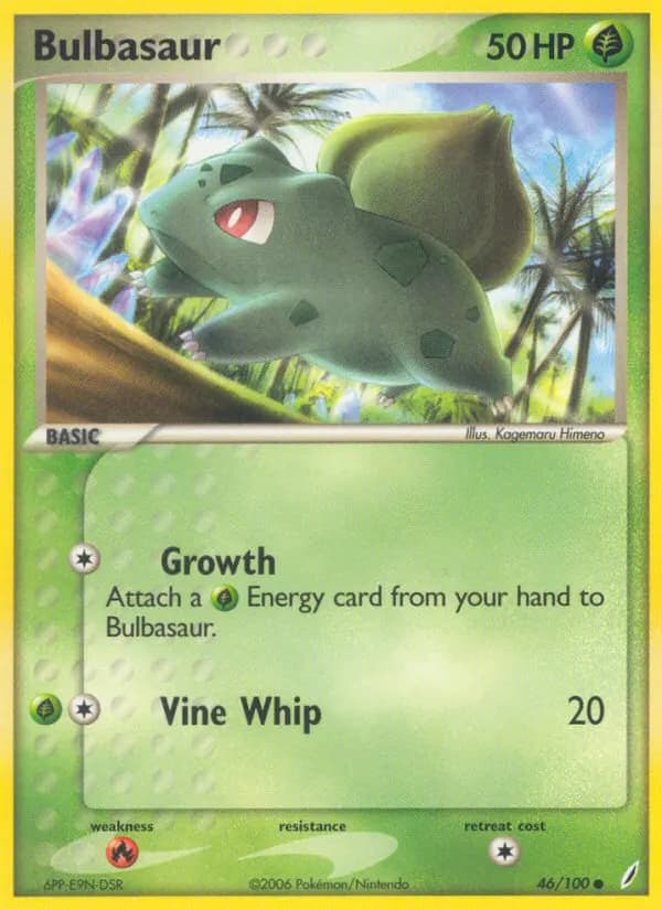 Bulbasaur — Crystal Guardians 46 Pokémon card