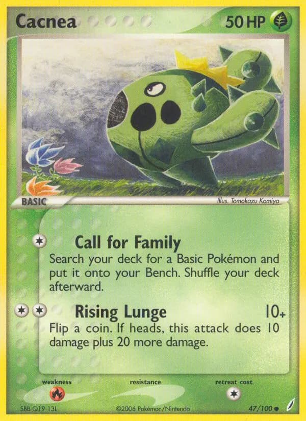 Cacnea — Crystal Guardians 47 Pokémon card