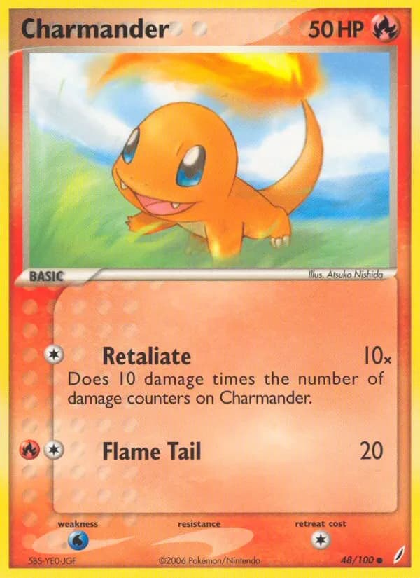 Glumanda — EX Crystal Guardians 48 German Pokémon card