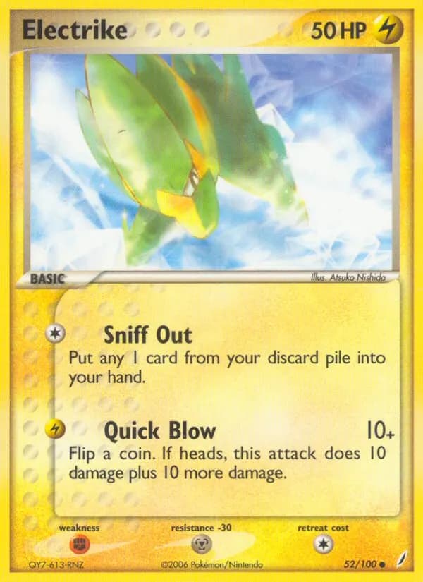 Frizelbliz — EX Crystal Guardians 52 German Pokémon card