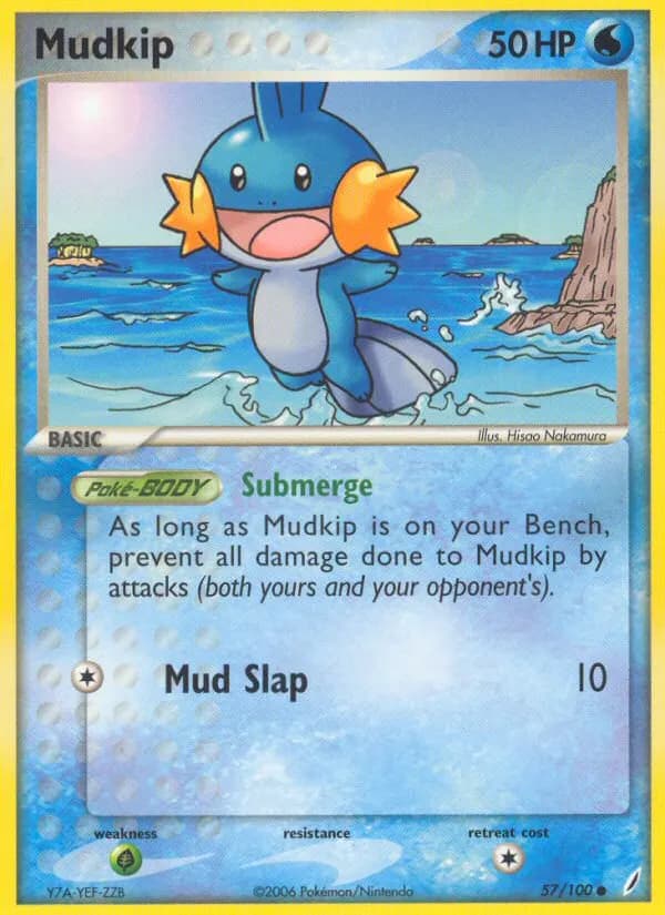 Mudkip — Crystal Guardians 57 Pokémon card