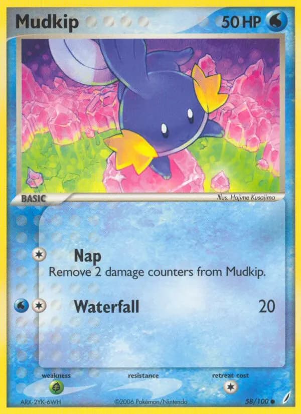Mudkip — Crystal Guardians 58 Pokémon card
