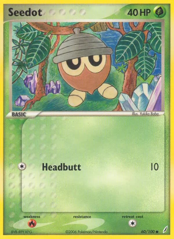 Seedot — Crystal Guardians 60 Pokémon card