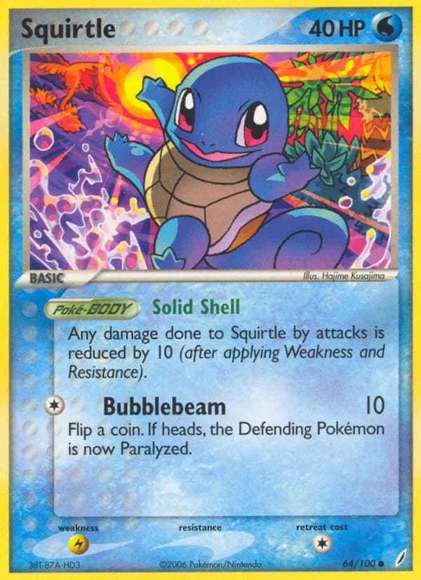 Squirtle — Crystal Guardians 64 Pokémon card