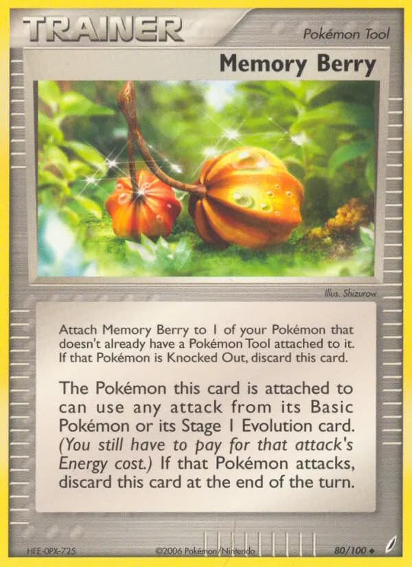 Memory Berry — Crystal Guardians 80 Pokémon card