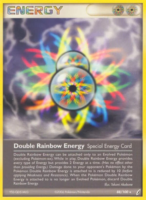 Double Rainbow Energy — Crystal Guardians 88 Pokémon card