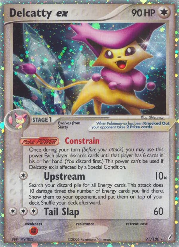 Delcatty ex — Crystal Guardians 91 Pokémon card
