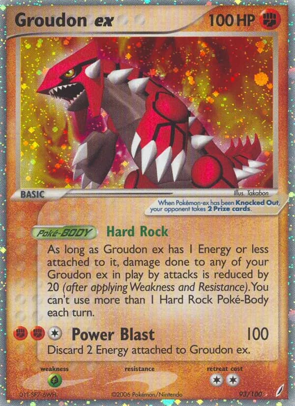 Groudon ex — Crystal Guardians 93 Pokémon card