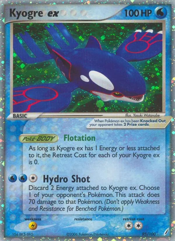 Kyogre ex — Crystal Guardians 95 Pokémon card