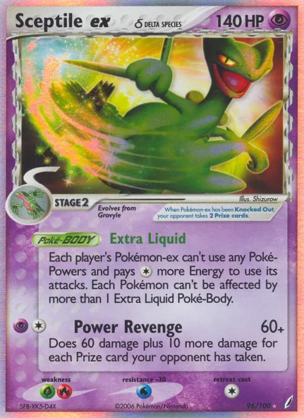 Sceptile ex δ — Crystal Guardians 96 Pokémon card