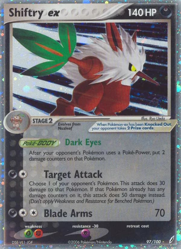 Shiftry ex — Crystal Guardians 97 Pokémon card