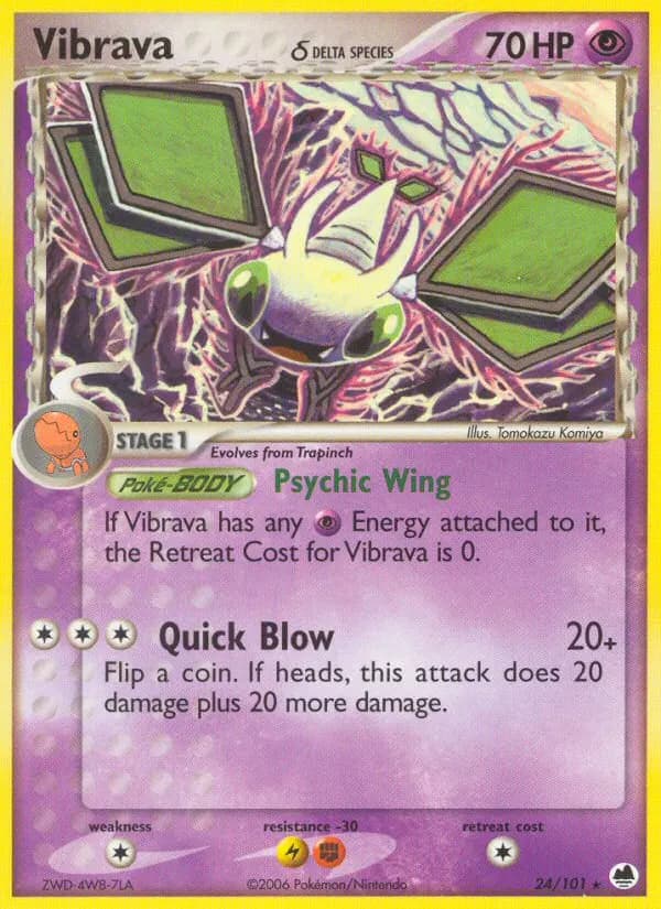 Vibrava δ — Dragon Frontiers 24 Pokémon card