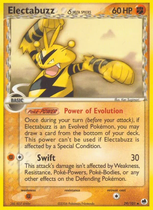 Elektek δ — EX Dragon Frontiers 29 German Pokémon card