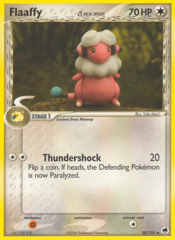 Flaaffy δ — Dragon Frontiers 30 Pokémon card