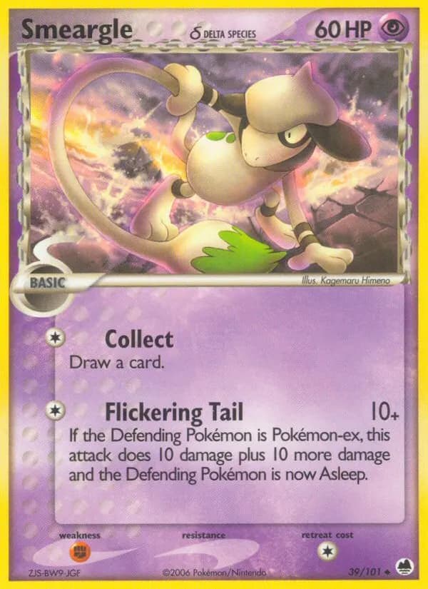 Smeargle δ — Dragon Frontiers 39 Pokémon card
