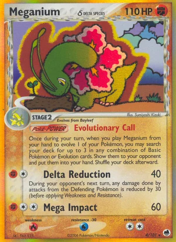 Meganie δ — EX Dragon Frontiers 4 German Pokémon card