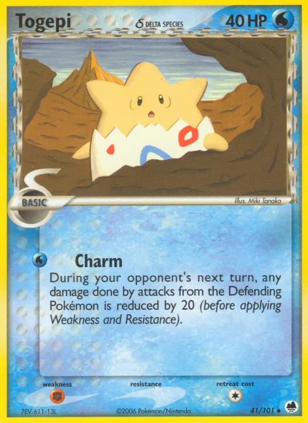 Togepi δ — Dragon Frontiers 41 Pokémon card
