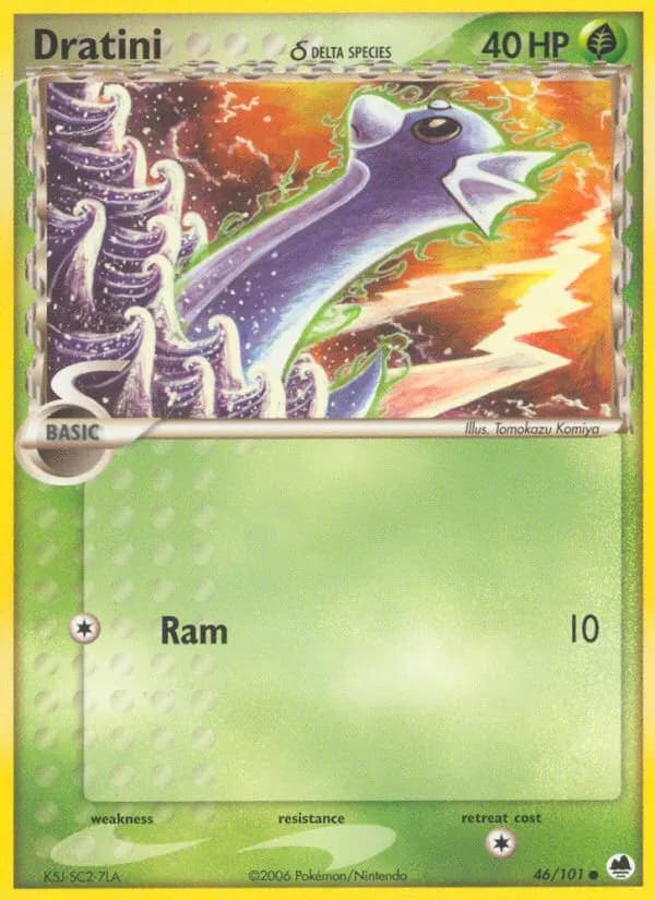 Dratini δ — Dragon Frontiers 46 Pokémon card