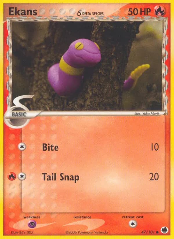 Ekans δ — Dragon Frontiers 47 Pokémon card