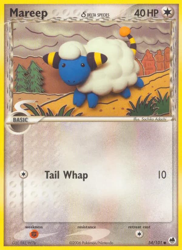Mareep δ — Dragon Frontiers 54 Pokémon card