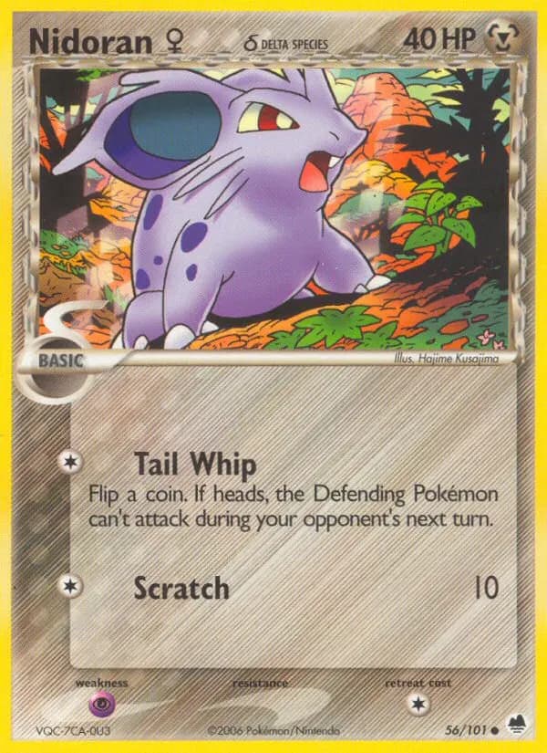 Nidoran W δ — EX Dragon Frontiers 56 German Pokémon card