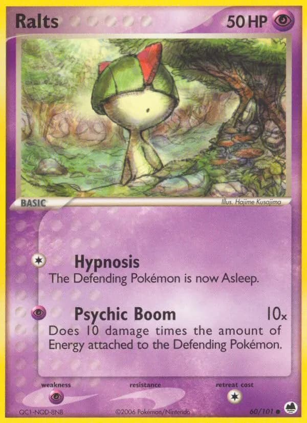 Ralts — Dragon Frontiers 60 Pokémon card