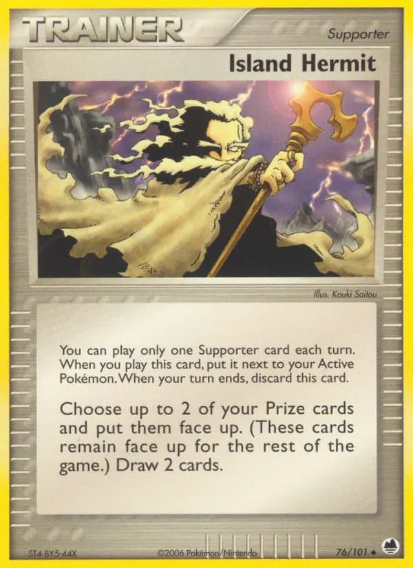 Insel-Eremit — EX Dragon Frontiers 76 German Pokémon card