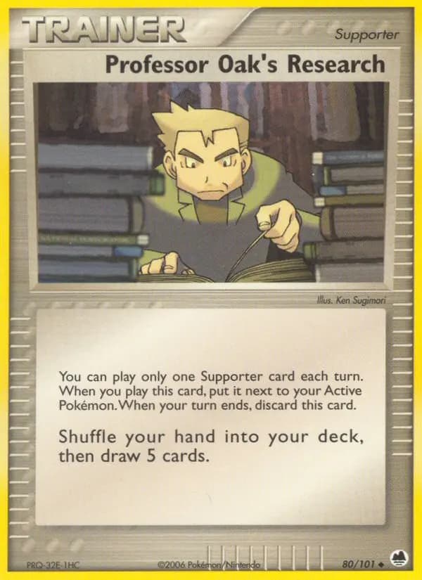 Prof. Eichs Nachforschungen — EX Dragon Frontiers 80 German Pokémon card