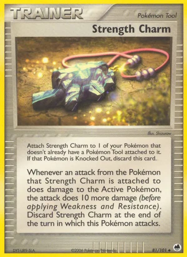 Strength Charm — Dragon Frontiers 81 Pokémon card