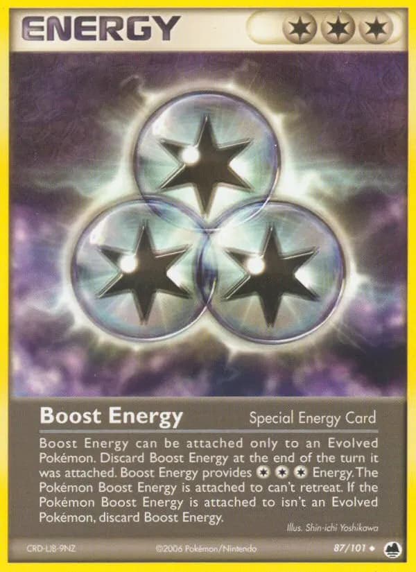 Boost Energy — Dragon Frontiers 87 Pokémon card