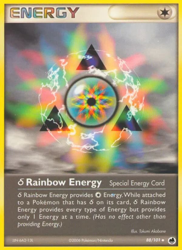 δ Rainbow Energy — Dragon Frontiers 88 Pokémon card
