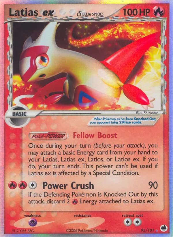 Latias ex δ — Dragon Frontiers 95 Pokémon card