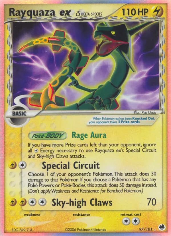 Rayquaza ex δ — Dragon Frontiers 97 Pokémon card