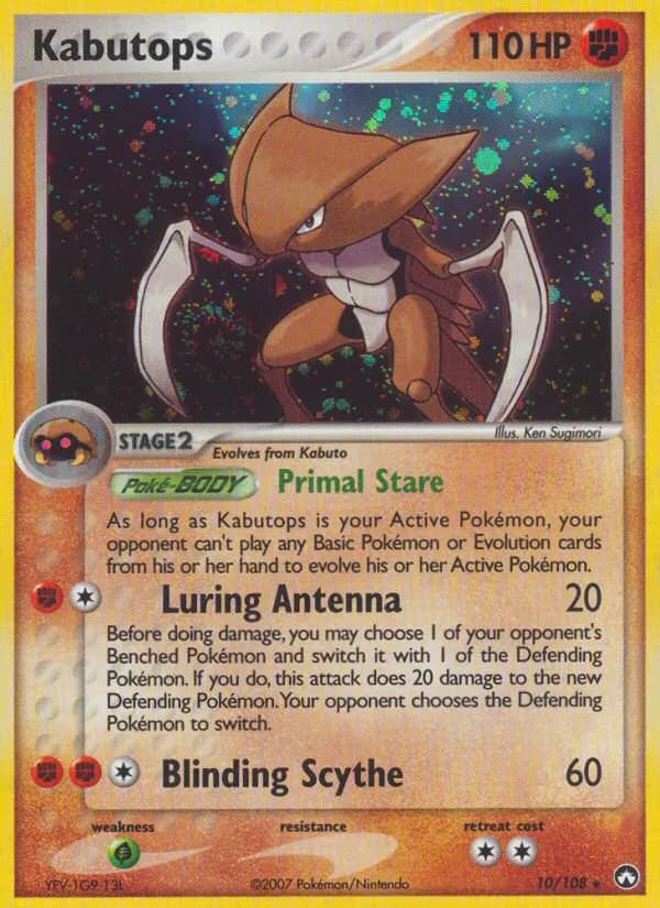 Kabutops — EX Power Keepers 10 German Pokémon card