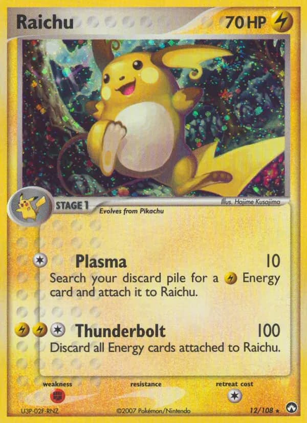 Raichu — Power Keepers 12 Pokémon card