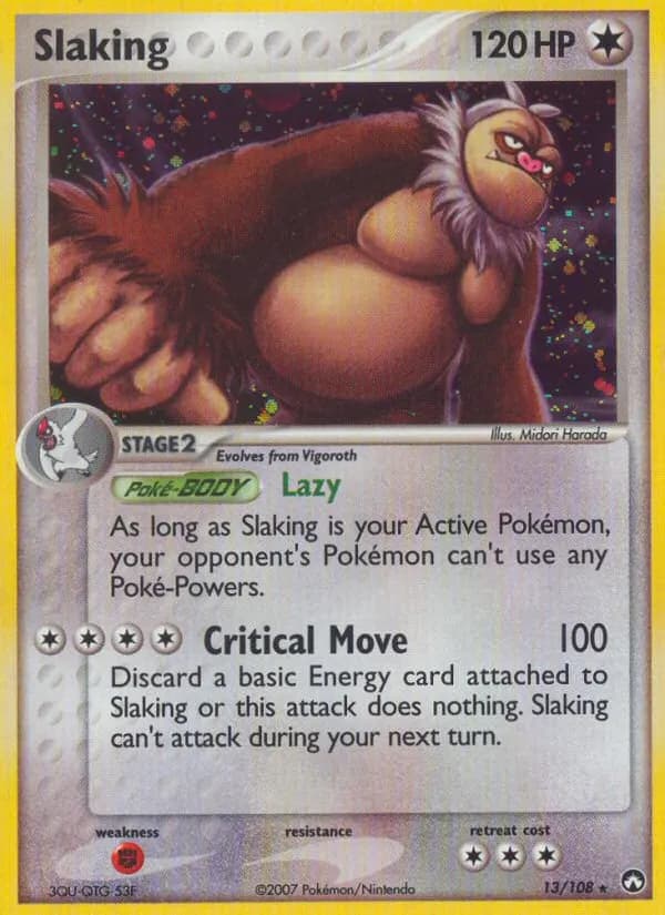 Slaking — Power Keepers 13 Pokémon card
