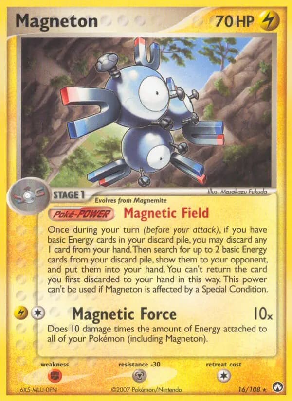 Magneton — Power Keepers 16 Pokémon card