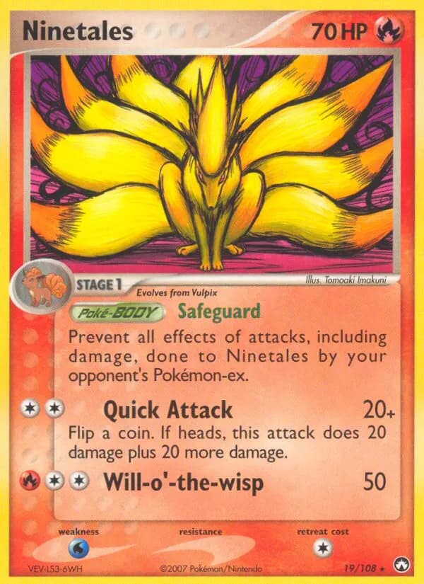 Ninetales — Power Keepers 19 Pokémon card