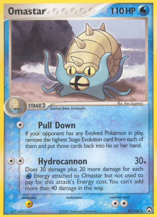 Omastar — Power Keepers 20 Pokémon card