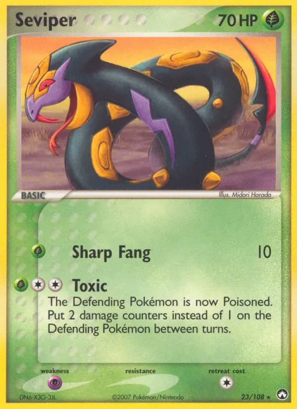 Seviper — Power Keepers 23 Pokémon card
