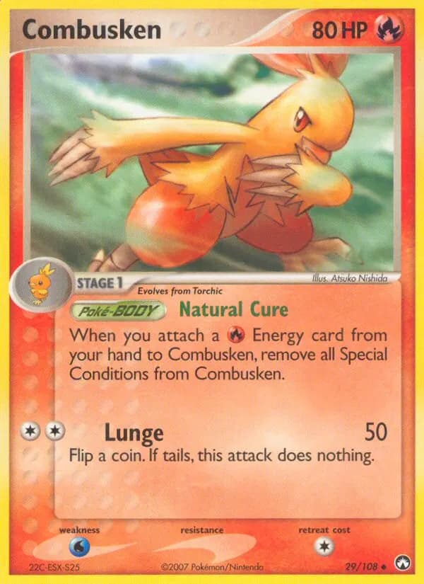 Combusken — Power Keepers 29 Pokémon card